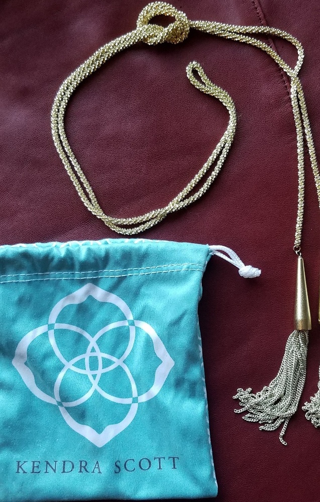 Kendra Scott Phara Necklace - Gold Tassel Lariat